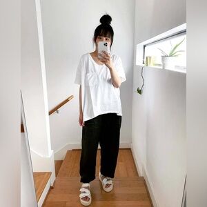 Skargorn #61 White Pocket Oversized Tshirt in XS